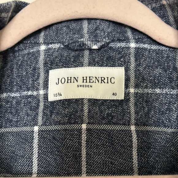 John Henric plaid zippered shacket 40 - Picture 3 of 4